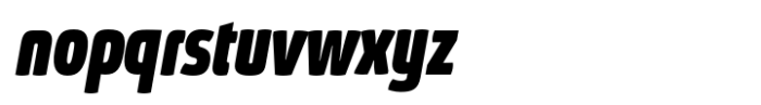 Absolut Pro Extra Bold Condensed Italic Font LOWERCASE