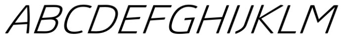 Absolut Pro Extra Light Expanded Extra Italic Font UPPERCASE
