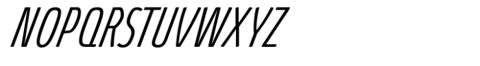 Absolut Pro Extra Light Ultra Condensed ExtraItalic Font UPPERCASE