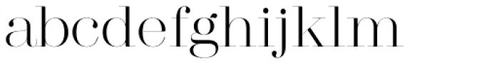 Absolute Beauty Serif Thin Font LOWERCASE