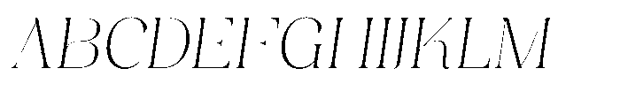 Absolute Glows Italic Font UPPERCASE