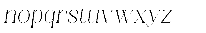 Absolute Glows Italic Font LOWERCASE