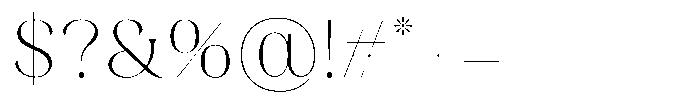 Absolute Glows Regular Font OTHER CHARS