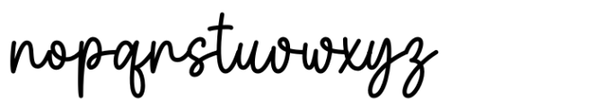 Absolute Smoothie Script Font LOWERCASE