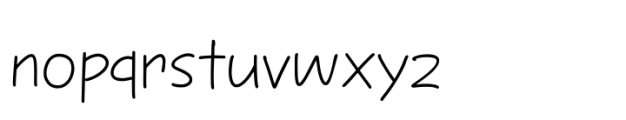 Absolutely Lovely Regular Font LOWERCASE