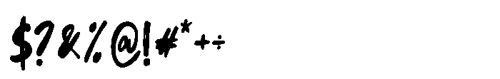 Absorbia Font OTHER CHARS