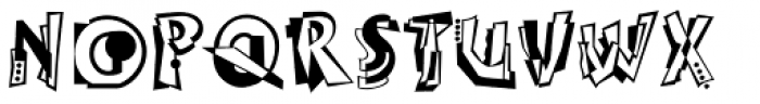 Abstract Std Font LOWERCASE
