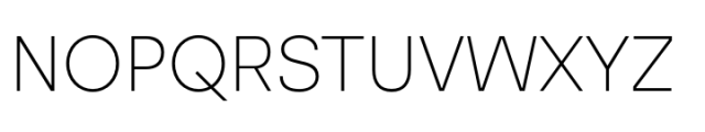 Abtera Thin Font UPPERCASE