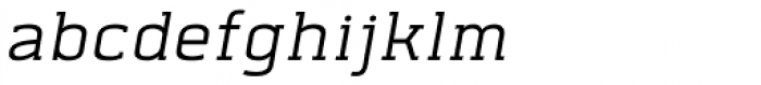 Abula Light Italic Font LOWERCASE