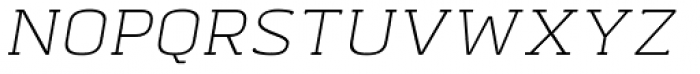 Abula Organic ExtraLight Italic Font UPPERCASE