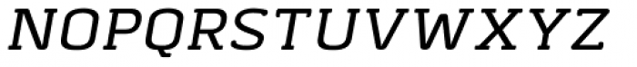 Abula Organic SemiLight Italic Font UPPERCASE