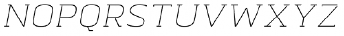 Abula Organic Thin Italic Font UPPERCASE