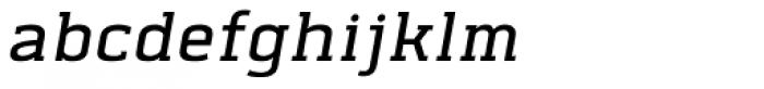 Abula SemiLight Italic Font LOWERCASE
