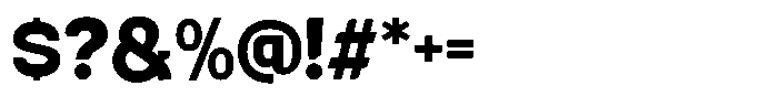Aburo Bold Font OTHER CHARS