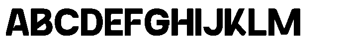 Aburo Bold Font UPPERCASE