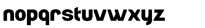 Aburo Bold Font LOWERCASE