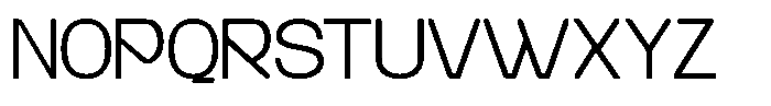 Aburo Extralight Font UPPERCASE