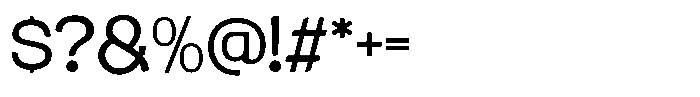 Aburo Light Font OTHER CHARS
