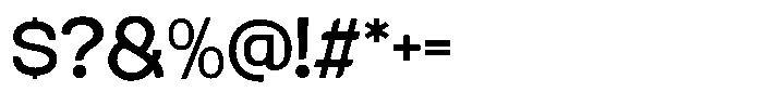 Aburo Regular Font OTHER CHARS