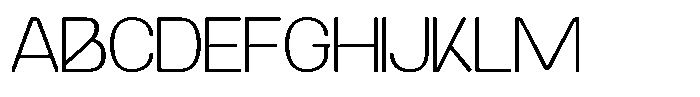 Aburo Thin Font UPPERCASE
