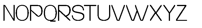 Aburo Thin Font UPPERCASE
