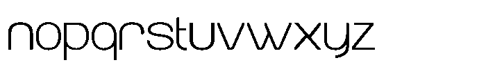 Aburo Thin Font LOWERCASE