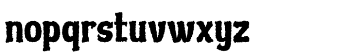 Abutcin Distort Font LOWERCASE