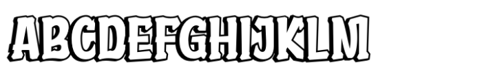 Abutcin Shadow Font UPPERCASE