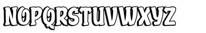 Abutcin Shadow Font UPPERCASE