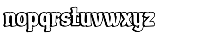 Abutcin Shadow Font LOWERCASE