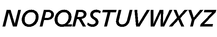ABCArizonaSans MediumItalic Font UPPERCASE