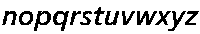 ABCArizonaSans MediumItalic Font LOWERCASE