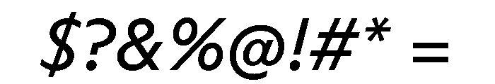 ABCArizonaSans RegularItalic Font OTHER CHARS