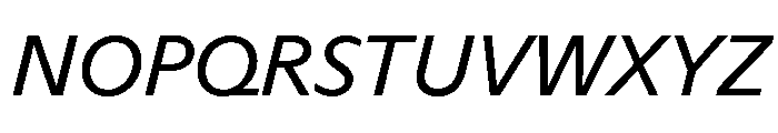 ABCArizonaSans RegularItalic Font UPPERCASE