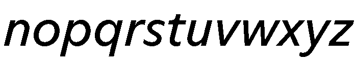 ABCArizonaSans RegularItalic Font LOWERCASE