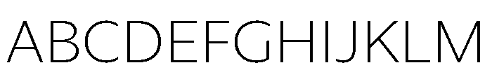 ABCArizonaSans Thin Font UPPERCASE