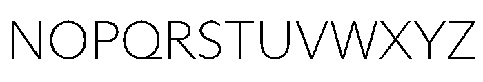 ABCArizonaSans Thin Font UPPERCASE