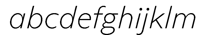 ABCArizonaSans ThinItalic FONT