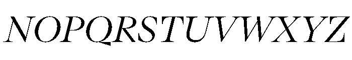 ABCArizonaSerif LightItalic Font UPPERCASE