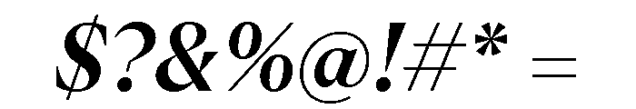 ABCArizonaSerif MediumItalic Font OTHER CHARS