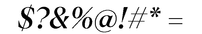ABCArizonaSerif RegularItalic Font OTHER CHARS