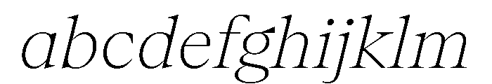 ABCArizonaSerif ThinItalic FONT
