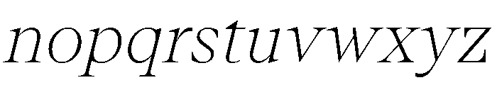 ABCArizonaSerif ThinItalic Font LOWERCASE