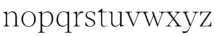 ABCArizonaSerif Thin Font LOWERCASE