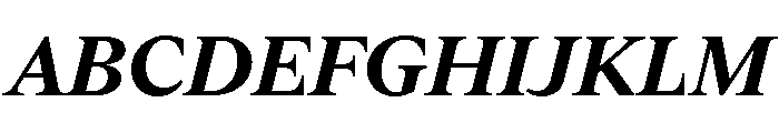 ABCArizonaText BoldItalic Font UPPERCASE