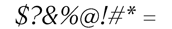 ABCArizonaText LightItalic Font OTHER CHARS