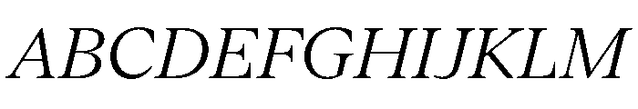 ABCArizonaText LightItalic Font UPPERCASE
