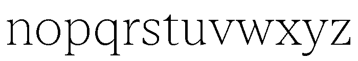 ABCArizonaText Thin Font LOWERCASE