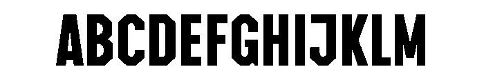 ABCBingoCondensed Regular Font UPPERCASE