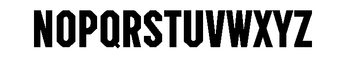 ABCBingoCondensed Regular Font UPPERCASE
